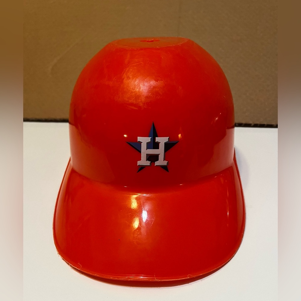 Vintage MLB Houston Astros
Souvenir Batting Helmet, Orange. Full Size, 11” long